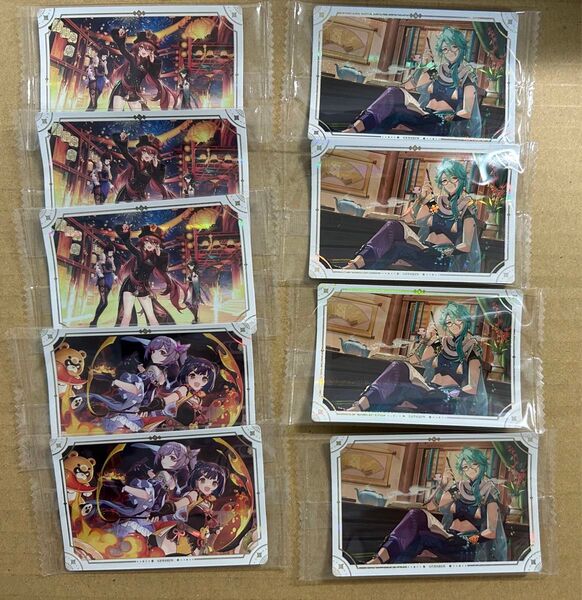 原神 シールウエハース2 白朮 胡桃 夜蘭 香菱 刻晴