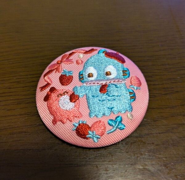 サンリオキャラクターズ 刺繍缶バッジビスケット3 ハンギョドン