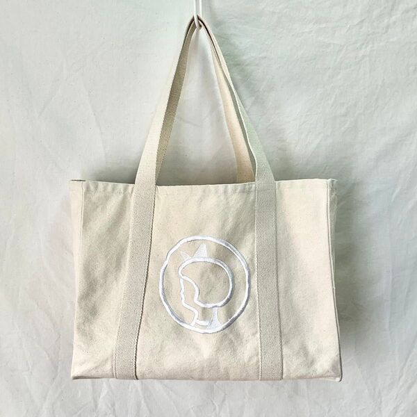 イヤマちゃん トートバッグ デンマーク 大きめ 帆布 キャンバス オフホワイト オーガニック バッグ 30cm×40cm Irma