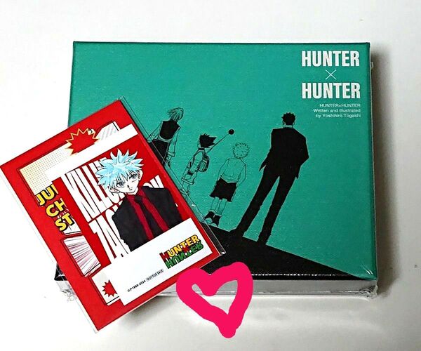 HUNTER×HUNTER オリジナルカットカード BOX付き全種セット 特典キルアブロマイド付き 特典無し12888円