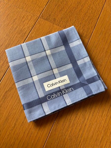 Calvin Klein ハンカチ ブルー 未使品