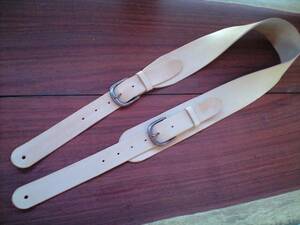 [ very thick soft ] original leather guitar strap hand made one class goods 70-4