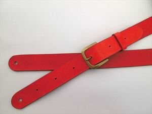 40mm hand made leather guitar strap [ red ] original leather C