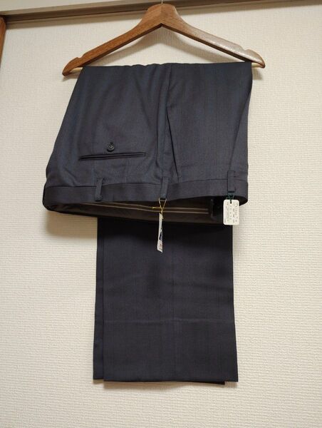 メンズ タグ付き新品 春夏ダークグレー スラックス ウエスト92 L~LLサイズ