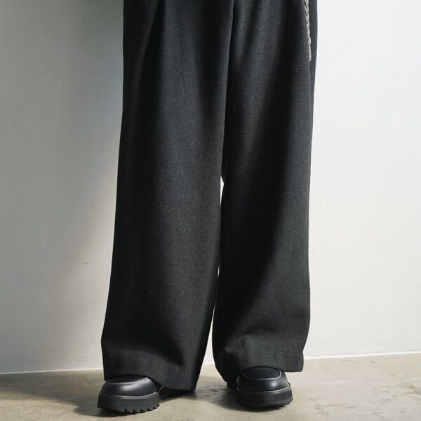 WYM TWEED BAGGY SLACKS Lサイズ