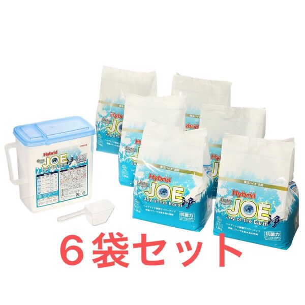 善玉バイオ洗剤ハイブリッド浄詰替1.3kg×6袋/ケース/計量スプーン付き