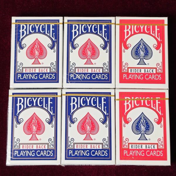 【6個】バイシクルゴールドスタンダード オハイオ beeストック bicycle gold standard 赤裏2個青裏4個