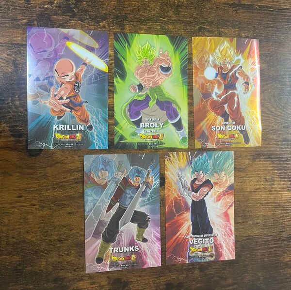 ドラゴンボール メタリックシート ベジット トランクス ブロリー