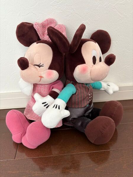 ミッキー & ミニー ルビー & ミントショコラ ペアぬいぐるみ