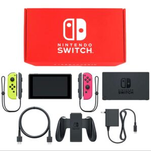 Nintendo Switch本体 カラーカスタマイズモデル Joy-Con(L)ネオンイエロー(R)ネオンピンク