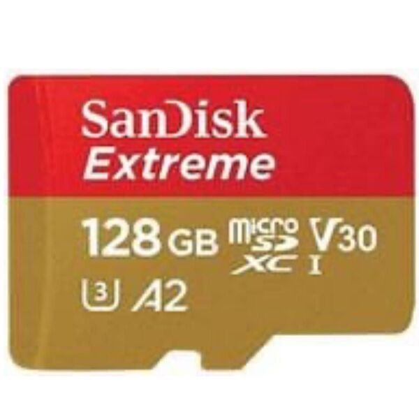SanDisk Extreme 128GB microSDXC UHS-I U3 A2 Class10 アダプタ無 パッケージ