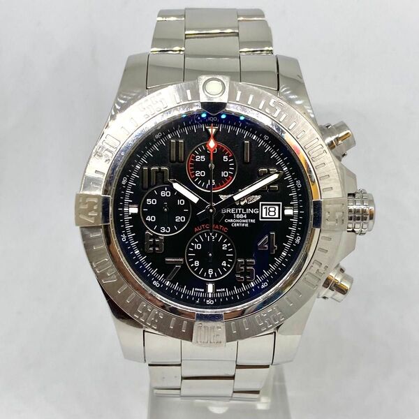 稼働品★精度良好 BREITLING ブライトリング A13371 スーパーアベンジャーⅡ クロノグラフ 自動巻き 腕時計