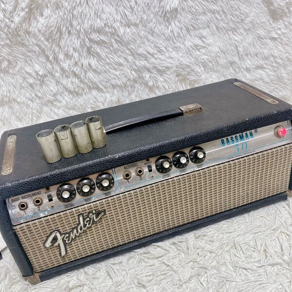 Fender フェンダー BASSMAN 50 真空管 ヘッドアンプ シルバーフェイス ギター ベースアンプ 70s レトロ