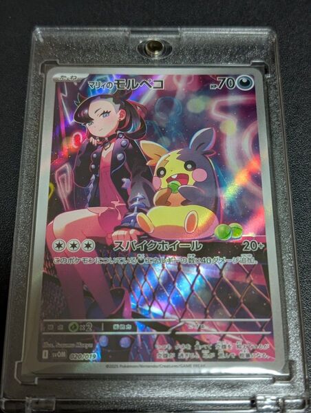 ポケモンカード マリィのモルペコ ar ローダー付き