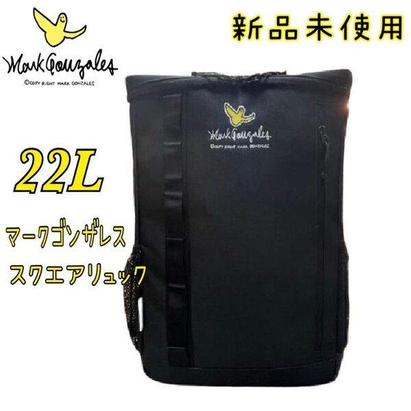 新品未使用 マークゴンザレス スクエアリュック MGY-02 タグ付き ブラック 22L