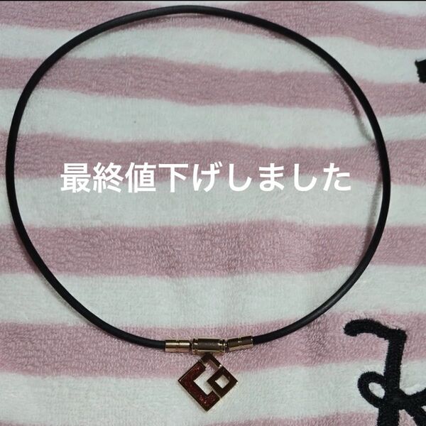 コラントッテ Colantotte ネックレス TAO スリム AURA mini シャンパンゴールド×ピンクラメ Lサイズ