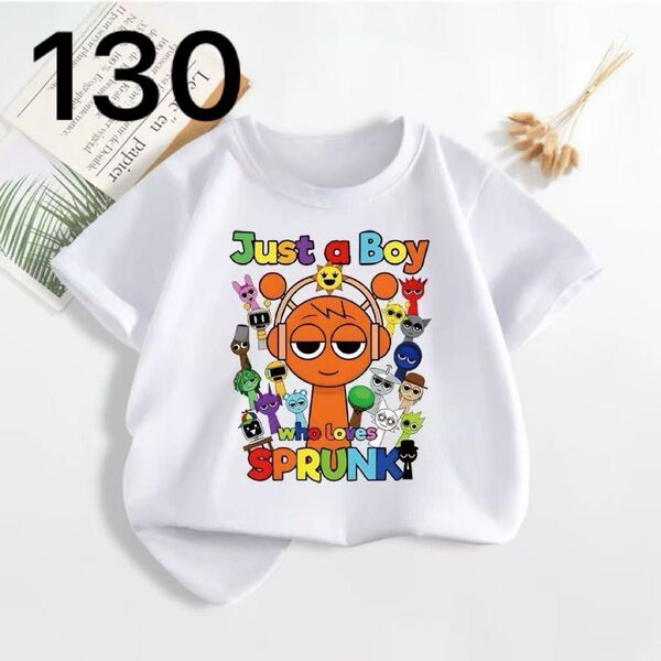 スプランキー 半袖Tシャツ 子供 キッズ 柔らかい半袖 130センチ