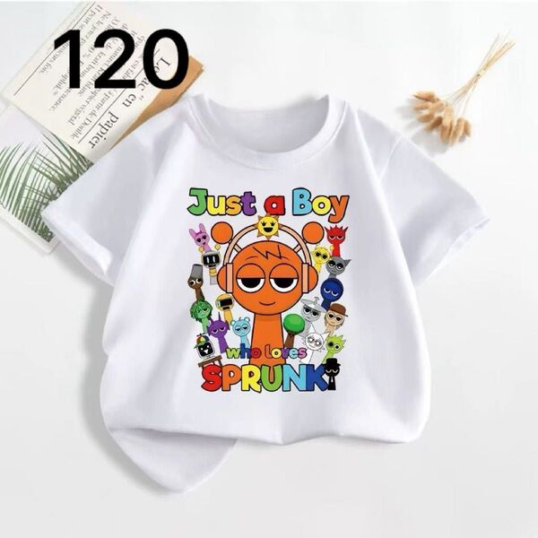 スプランキー 半袖Tシャツ 子供 キッズ 柔らかい半袖 120CM