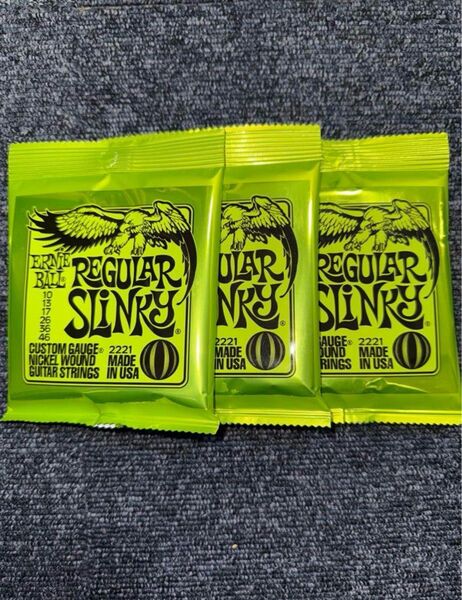 3パックセットErnie Ball Regular Slinky エレキギター弦