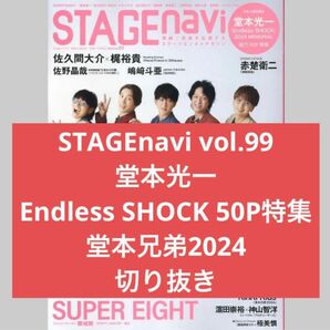 Endless SHOCK 50ページ特集 切り抜き STAGEnavi vol.99 堂本光一
