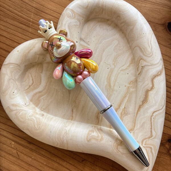 カスタムボールペン ハンドメイド くま カラフル