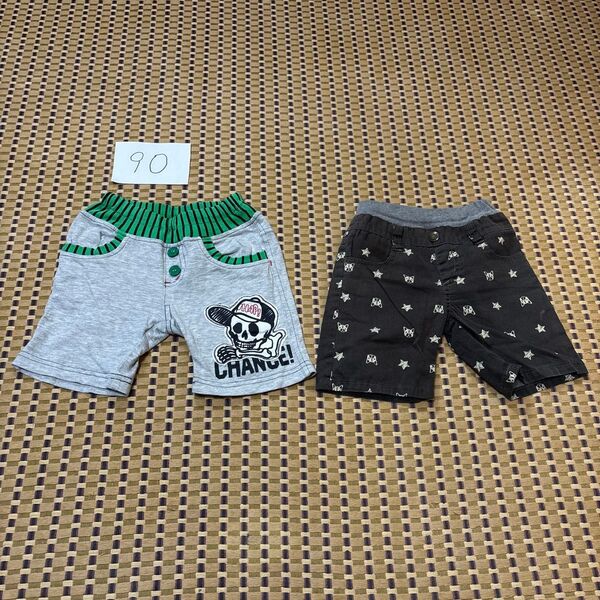 90【FRAT CHAPS】半ズボン、【西松屋】半ズボン 2点セット 男の子 短パン ハーフパンツ 子供服