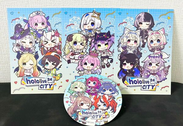 ホロライブ ホロライブシティ ポストカード コースター 湊あくあ 百鬼あやめ 紫咲シオン 常闇トワ フワワ モココ フワモコ