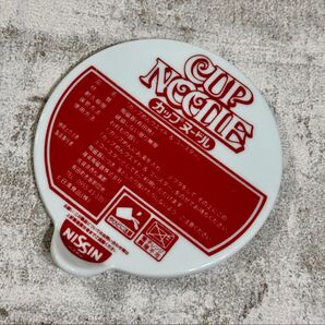新品未使用/有田焼 日清カップヌードル 蓋押さえ 重り/カップ麺ウェイト 陶器