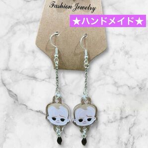 【値下げ】★ハンドメイド★ ボスベイビー シルバー ピアス USJ