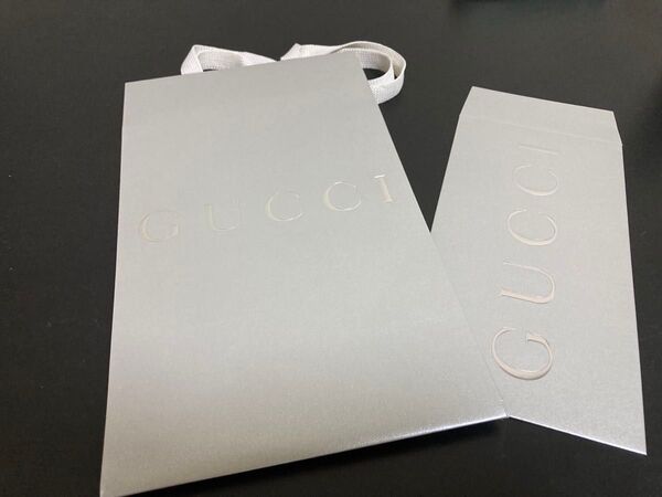 GUCCI グッチ ショッパーとメッセージカード ショップ袋 手提げ袋 ブランド紙袋