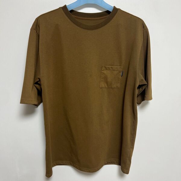 美品 ノースフェイス ショートスリーブエアリーポケットティー size XL ブラウン THE NORTH FACE
