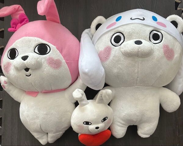 ヨッシースタンプ サンリオ ハート ぬいぐるみうさぎ くま