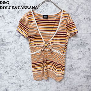 D&G Dolce&Gabbana ブラウス シャツ ボーダー