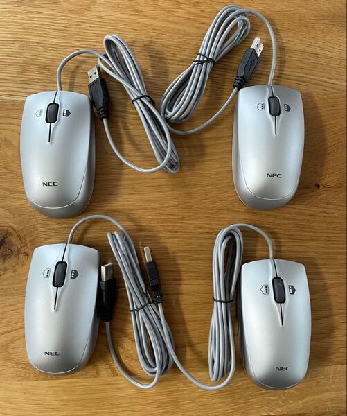 NEC(エヌイーシー)純正 USBレーザーマウス 4個