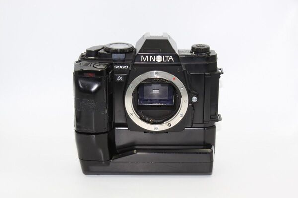 MINOLTA ミノルタ α9000ボディ、MD-90モータードライブ付き ジャンク