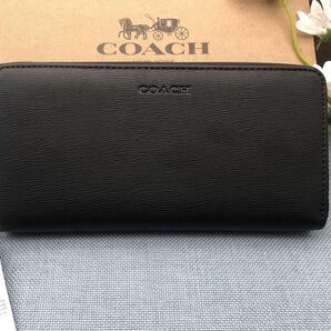 コーチ COACH 長財布 財布 プレゼント ブランド 贈り物 ブラック メンズ レディース