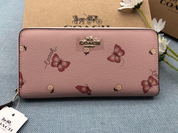 COACH コーチ 財布 長財布 ピンク ギフト 贈り物 プレゼント レディース 新品