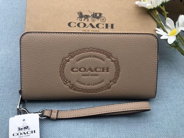 コーチ COACH 長財布 財布 ウォレット メンズ レディース シグネチャー ロゴ 新品