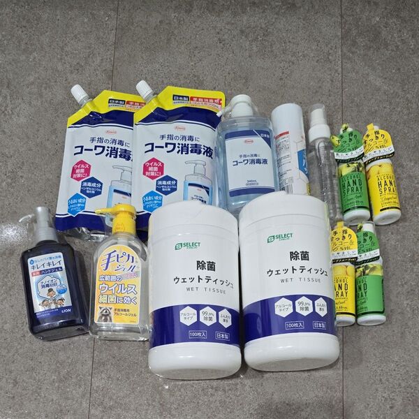日用品 アルコール消毒 ウエットティッシュ 除菌 手ピカジェル ハンドジェル