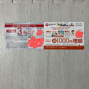 ビックカメラグループ 特別優待クーポン ポイントアップクーポンラクウルのチケット付き
