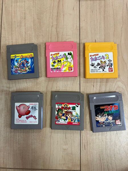 ゲームボーイソフト 6本セット ジャンク マリオランド たまごっち12 コナン ぷよぷよ 星のカービィ