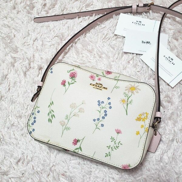 COACH コーチ ワイルドフラワー 花柄 カメラバッグ ショルダーバック 美品