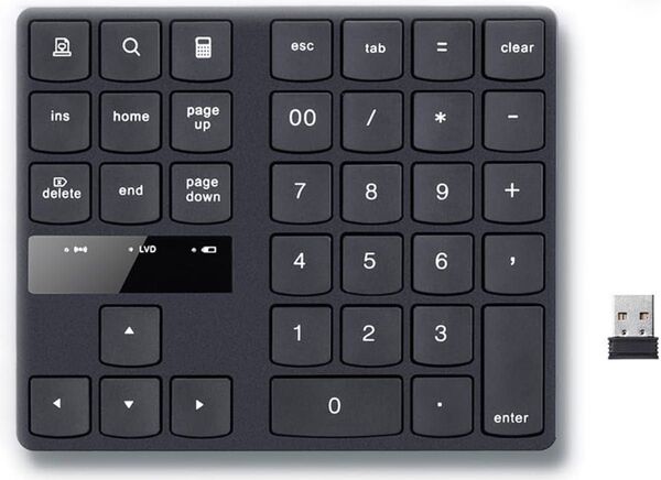テンキー 2.4 G無線 テンキー マルチペアリング 数字キーボード 金属構造 numlock連動 3台まで接続可能 Type-C