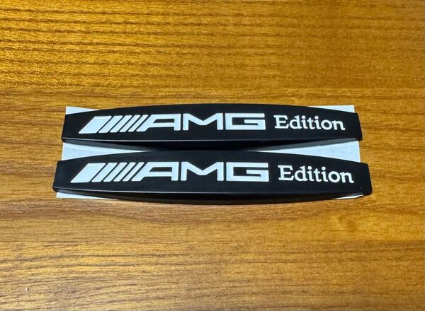 AMG Edition 金属エンブレム ベンツ用 サイドフェンダー ステッカー ドレスアップ 両面テープ付 外装 カスタムパーツ