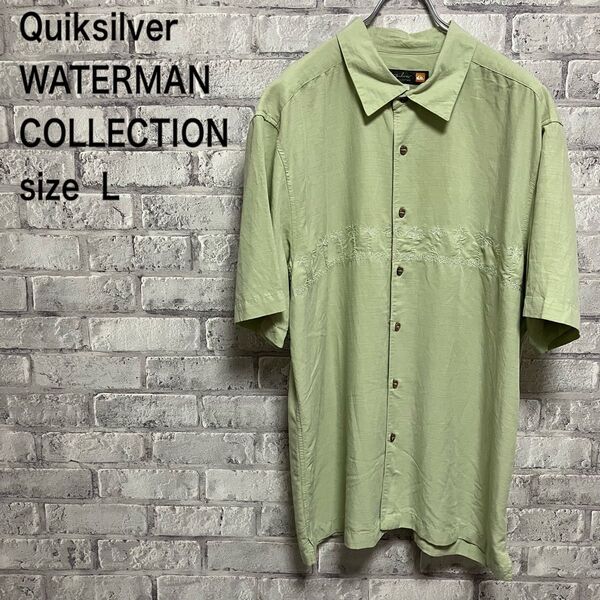 【Quiksilver】クイックシルバー ALOHAシャツ 半袖 お洒落 刺繍