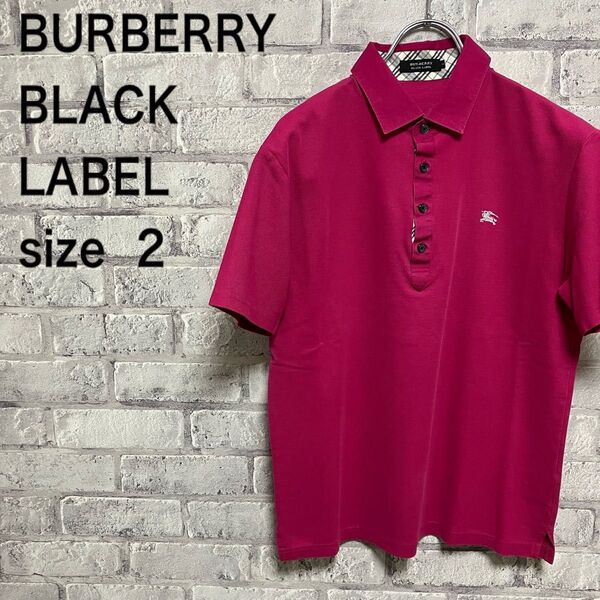 【BURBERRY BLACK LABEL】バーバリー ポロシャツ 半袖 お洒落