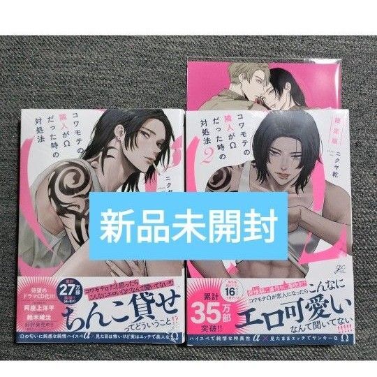 新品 コワモテの隣人がΩだった時の対処法 1〜2巻 小冊子付き限定版 ニクヤ乾 BL新刊