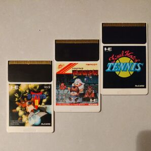 PCエンジン Rータイプ2 妖怪道中記 ファイナルマッチ テニス 3枚セット