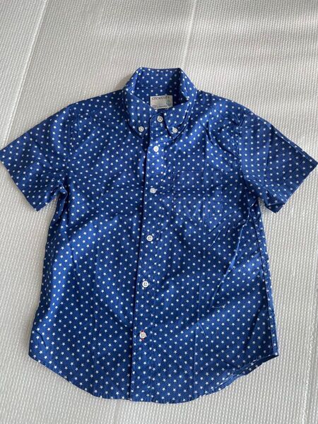 Jcrew 星柄 半袖シャツ 120cm 6-7歳用 男の子 ボーイズ