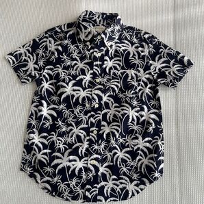 CREWCUTS by J.Crew ヤシの木柄アロハシャツ ネイビー 6-7歳用 120cm
